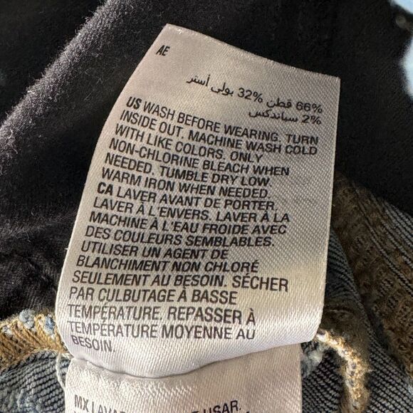 INC SZ 0/25 Sculpting Fit Bermuda Jean Shorts Zip-Fly Whiskered Stretch No-Gap - Picture 6 of 8